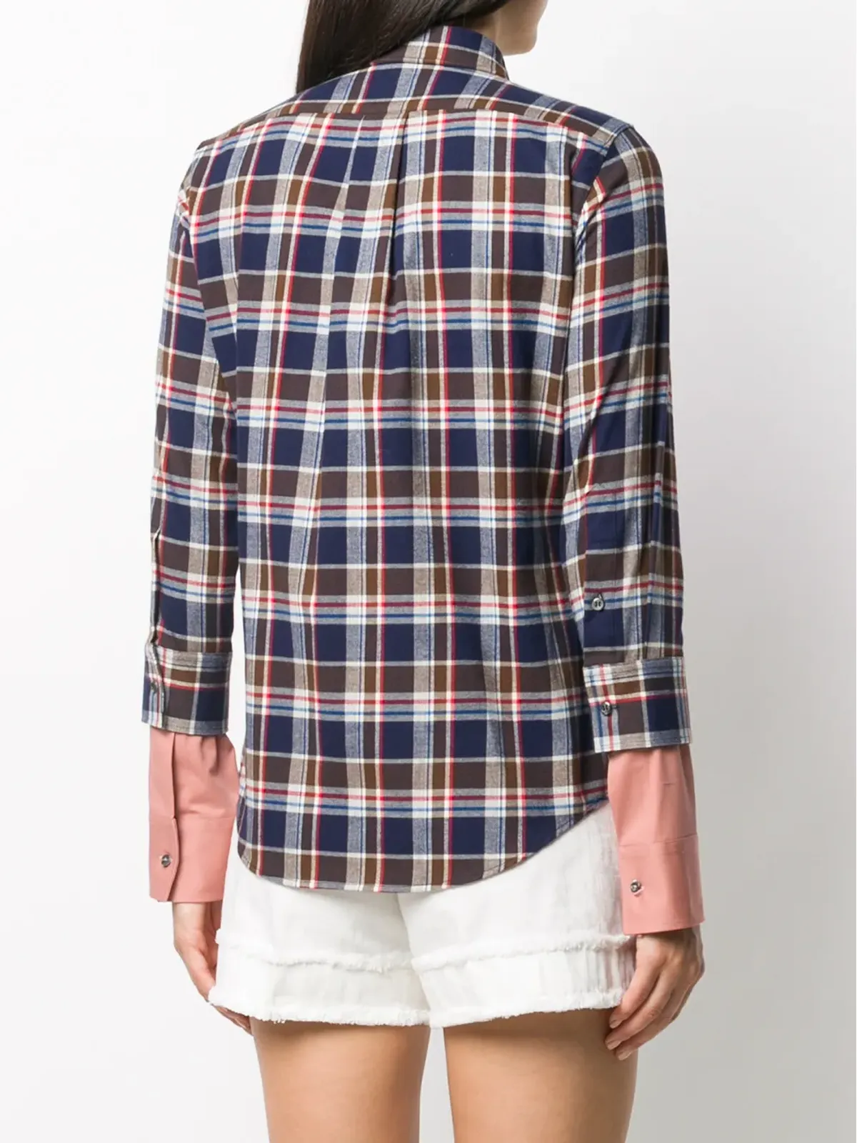 DSQUARED2 レイヤードスリーブ チェックシャツ - Blue - 画像4