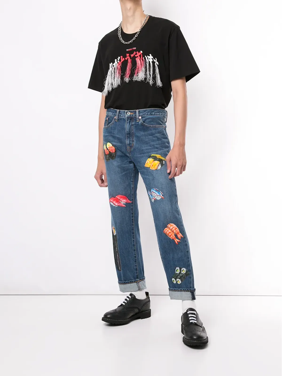 Doublet 刺繍フリンジTシャツ - 画像2