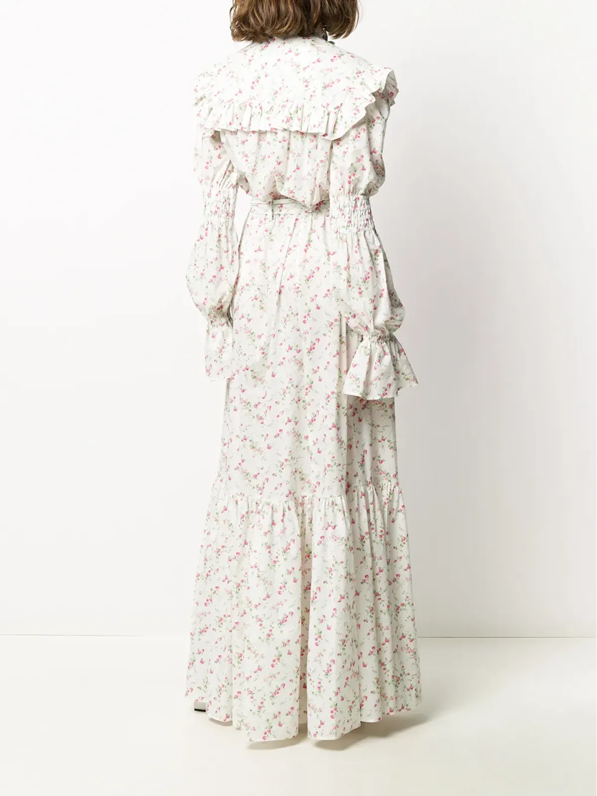 Philosophy Di Lorenzo Serafini 花柄フリル付きマキシドレス - 画像4
