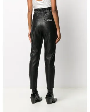 Philosophy Di Lorenzo Serafini フェイクレザー・スリムパンツ - ブラック - サムネイル4
