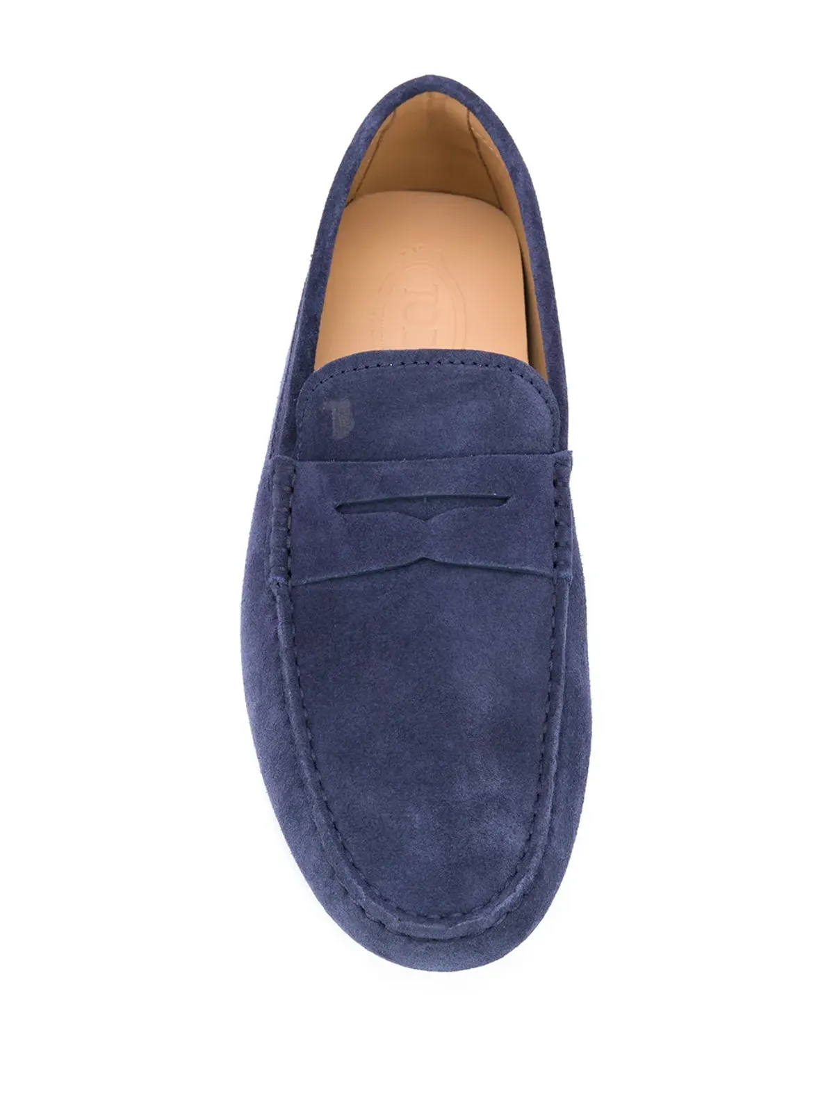 Tod's City Gommino Driving textured loafers - Blue - 画像4