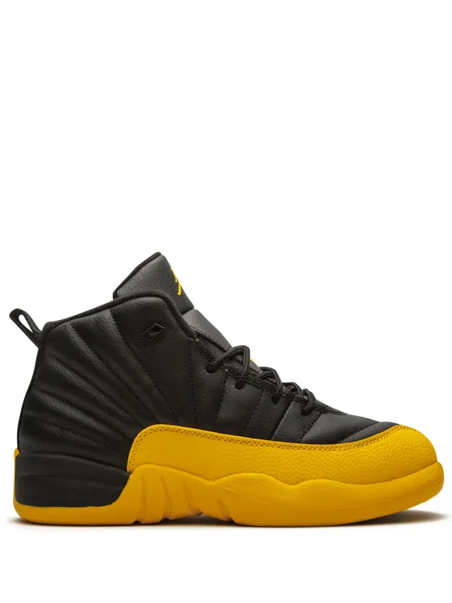 Jordan Kids Jordan Kids エア ジョーダン 12 レトロ ユニバーシティゴールド スニーカー ブラックの商品画像