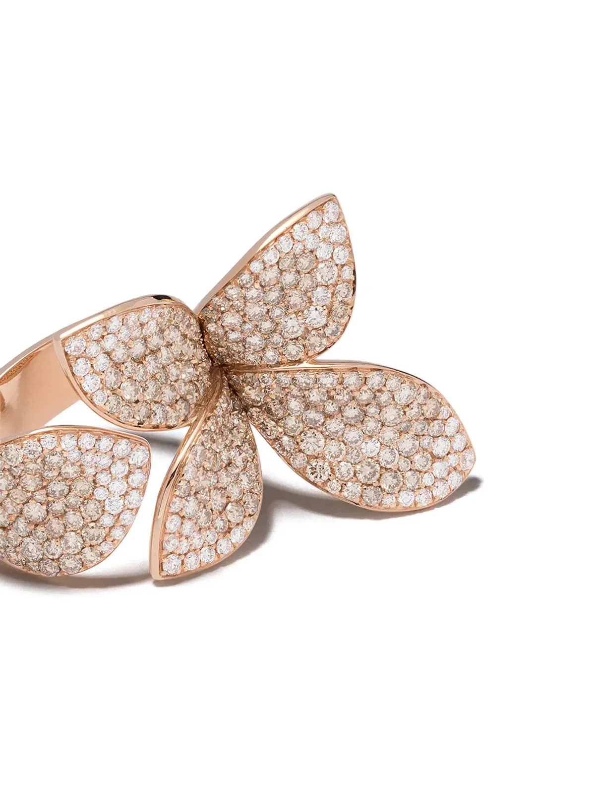 Pasquale Bruni 18K ローズゴールド Giardini Segreti ダイヤモンド リング（ピンク） - 画像3