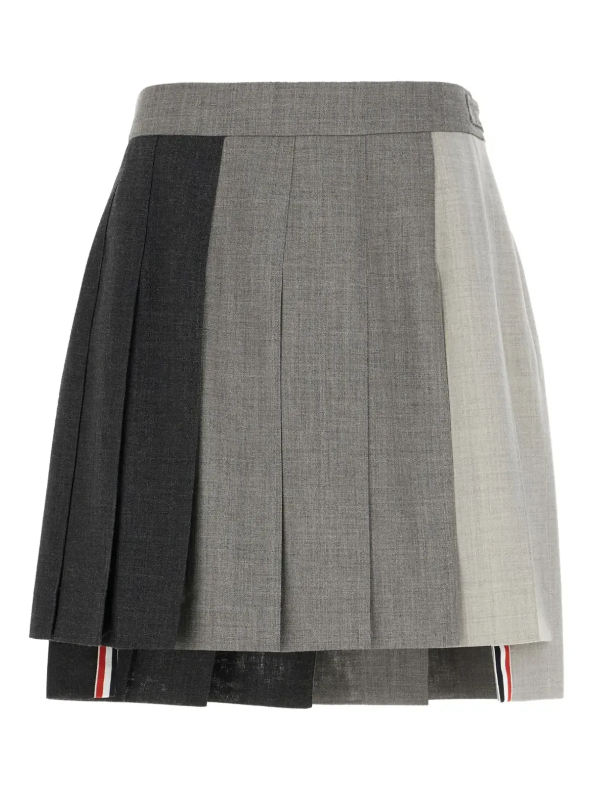 Thom Browne ドロップドバックプリーツミニスカート - グレー - 画像1