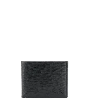 Ferragamo レザー折りたたみウォレット - ブラック - サムネイル1