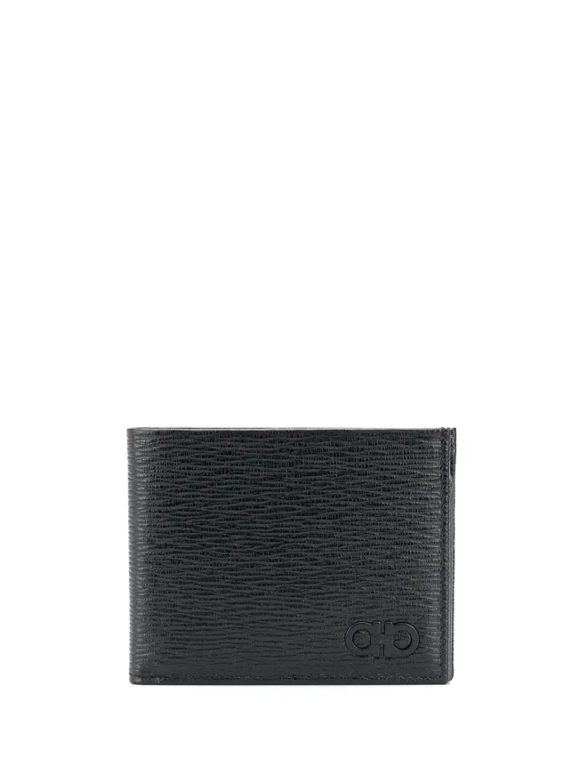 FERRAGAMO Ferragamo レザー折りたたみウォレット - ブラックの商品画像