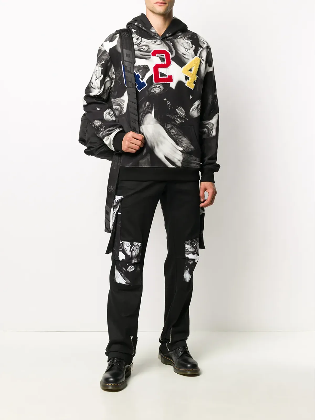 424 x Wu Tang photo-print hoodie - 画像2