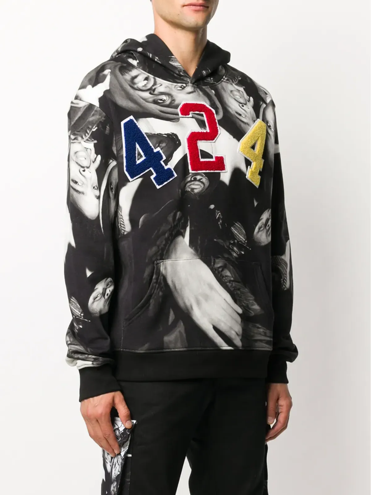 424 x Wu Tang photo-print hoodie - 画像3