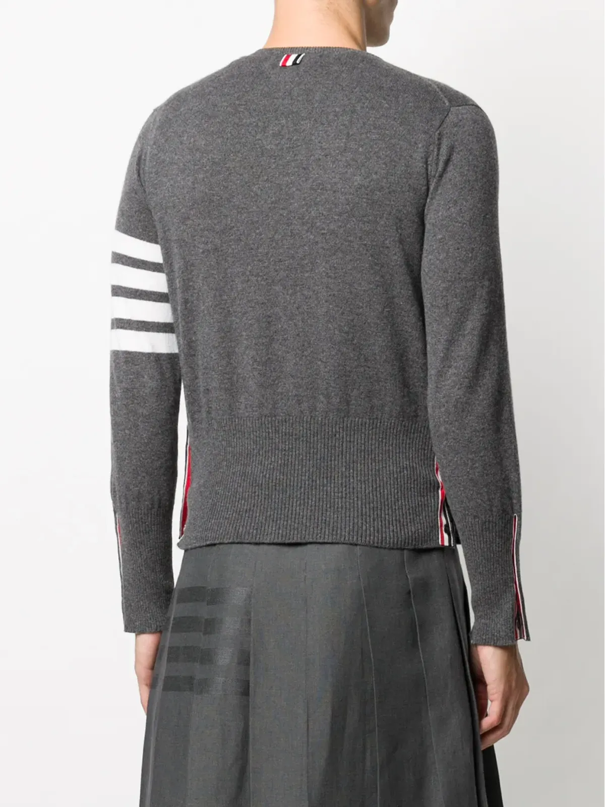 Thom Browne 4-Bar クルーネック カーディガン - 画像4