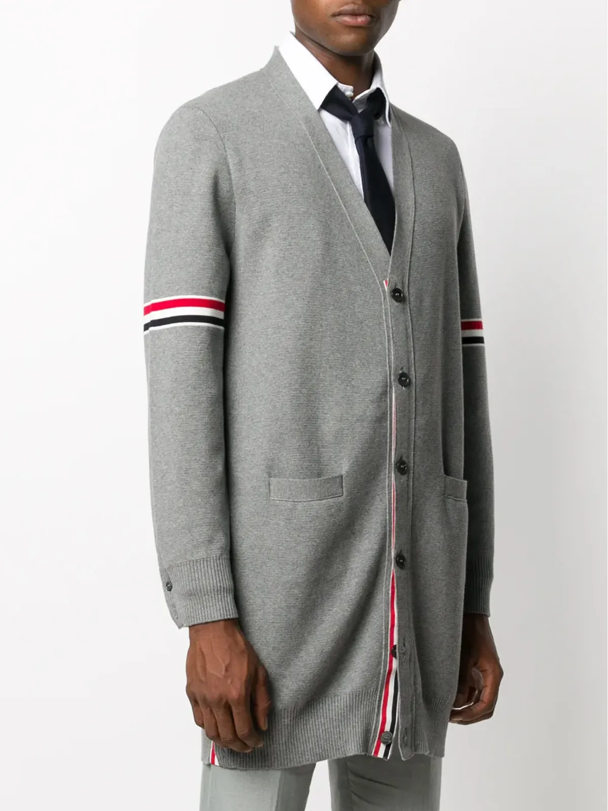 Thom Browne ミラノステッチ ロングカーディガン - 画像3