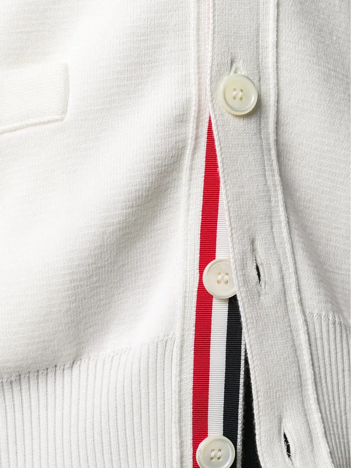 Thom Browne トリコロール4バー カーディガン - 画像5