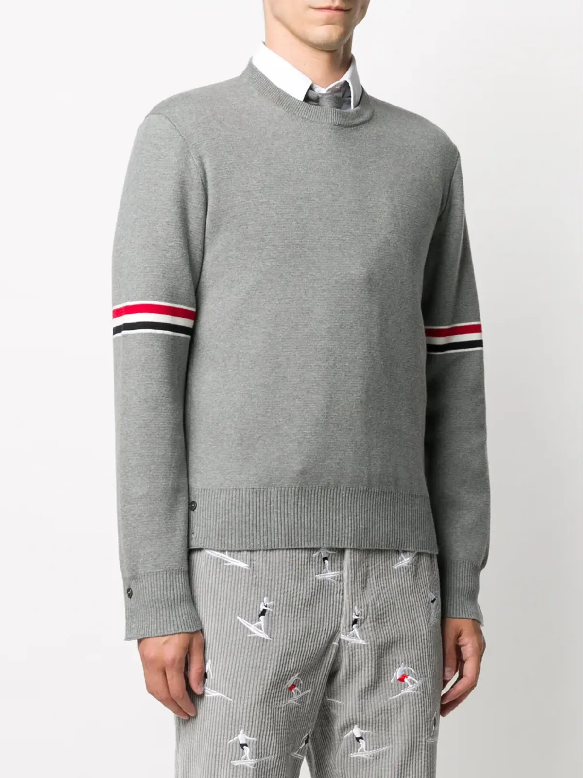 Thom Browne ミラノステッチ クルーネック セーター - 画像3
