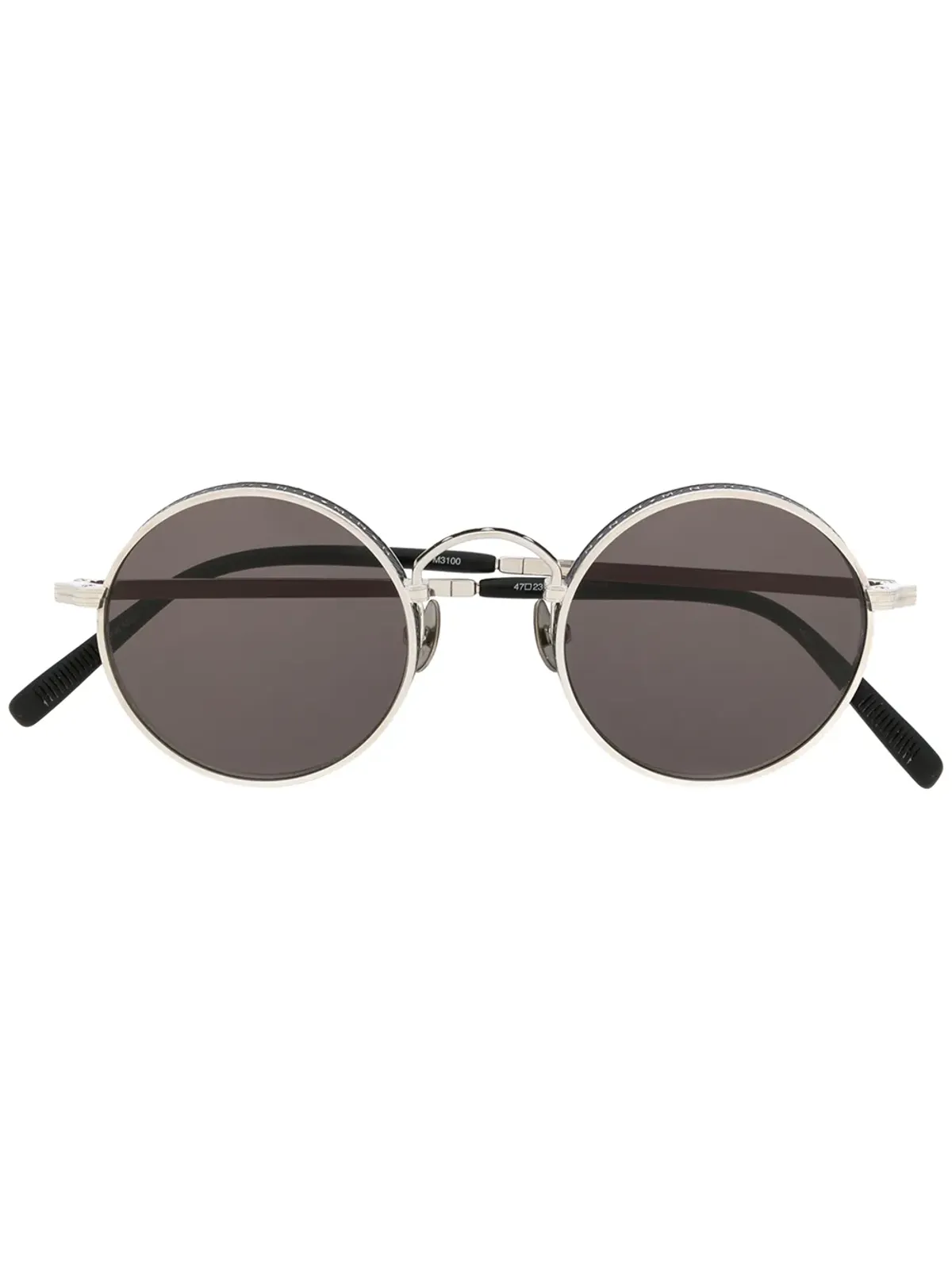 Matsuda round-frame logo sunglasses - Silver - 画像1
