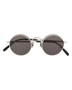 Matsuda round-frame logo sunglasses - Silver - サムネイル1