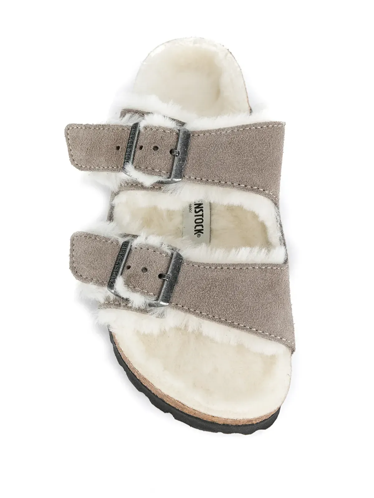 Birkenstock アリゾナ ツー・ストラップ シアリング サンダル - 画像4