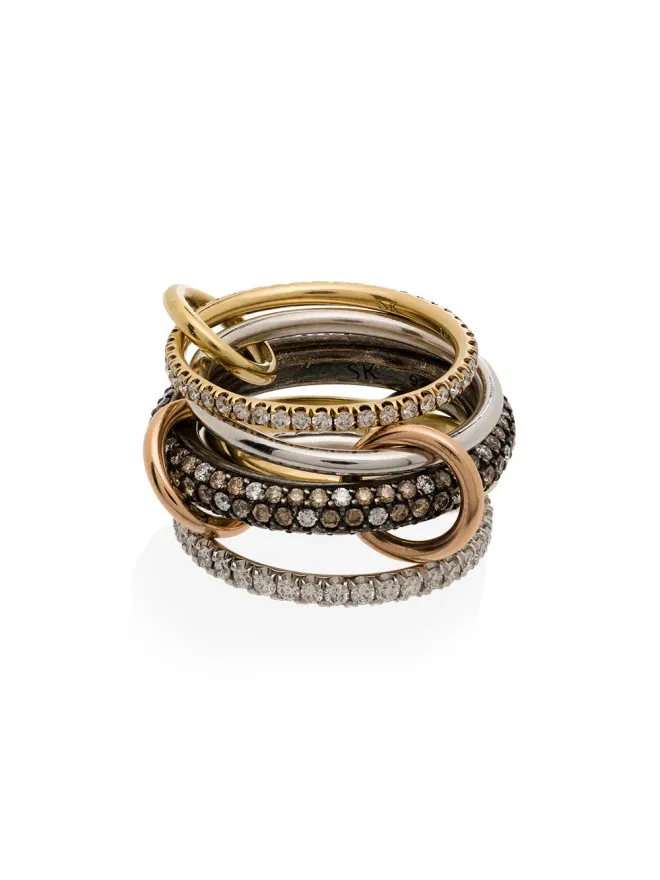 Spinelli Kilcollin Spinelli Kilcollin 14K イエローゴールド スタック レオ ダイヤモンド リングの商品画像