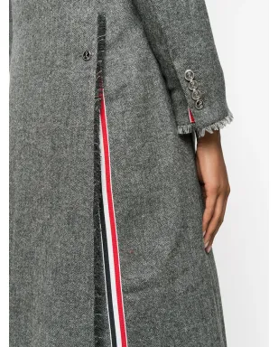 Thom Browne RWB-stripe coat - Grey - サムネイル5