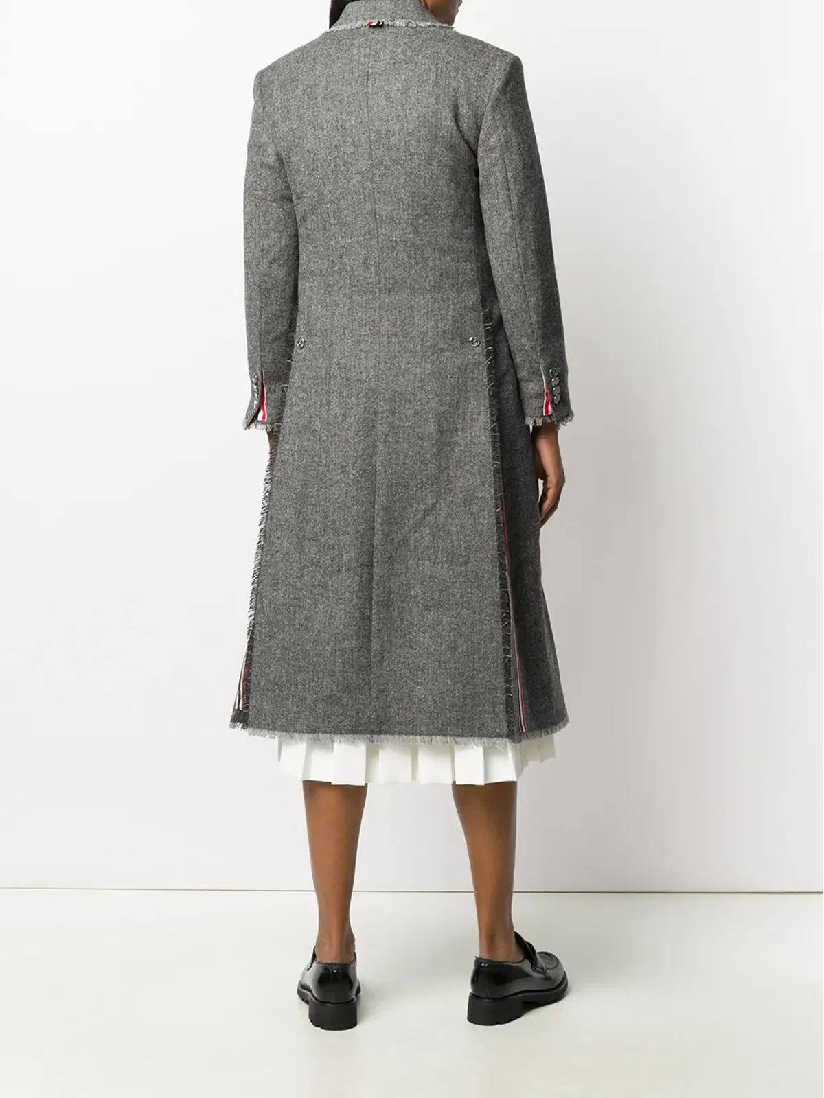 Thom Browne RWB-stripe coat - Grey - 画像4