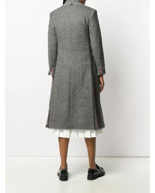 Thom Browne RWB-stripe coat - Grey - サムネイル4