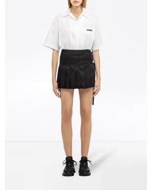 Prada バックル付きプリーツラップスカート - サムネイル2