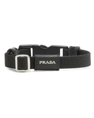 Prada ロゴ入りバックルブレスレット（ブラック） - サムネイル1