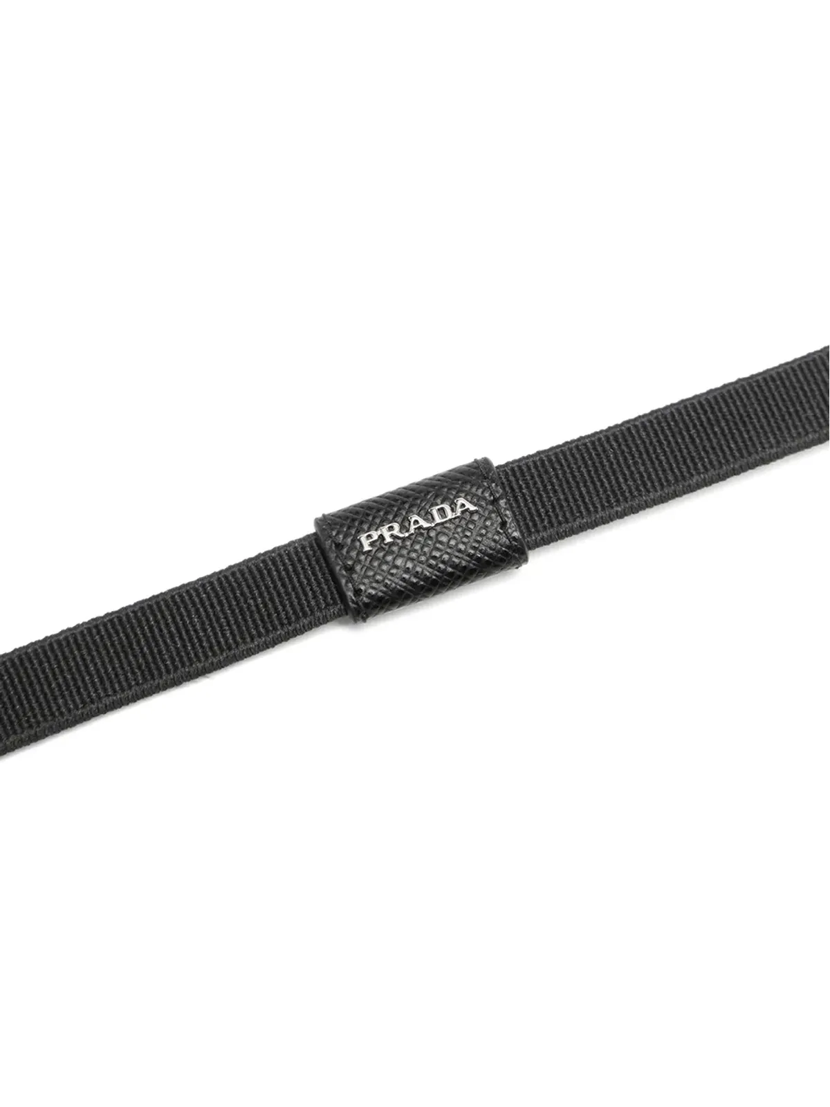 Prada ロゴ入りバックルブレスレット（ブラック） - 画像2