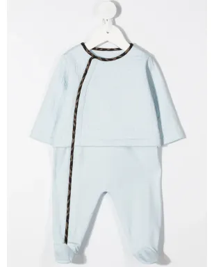 Fendi Kids FFトリム3点セット ブルー - サムネイル2