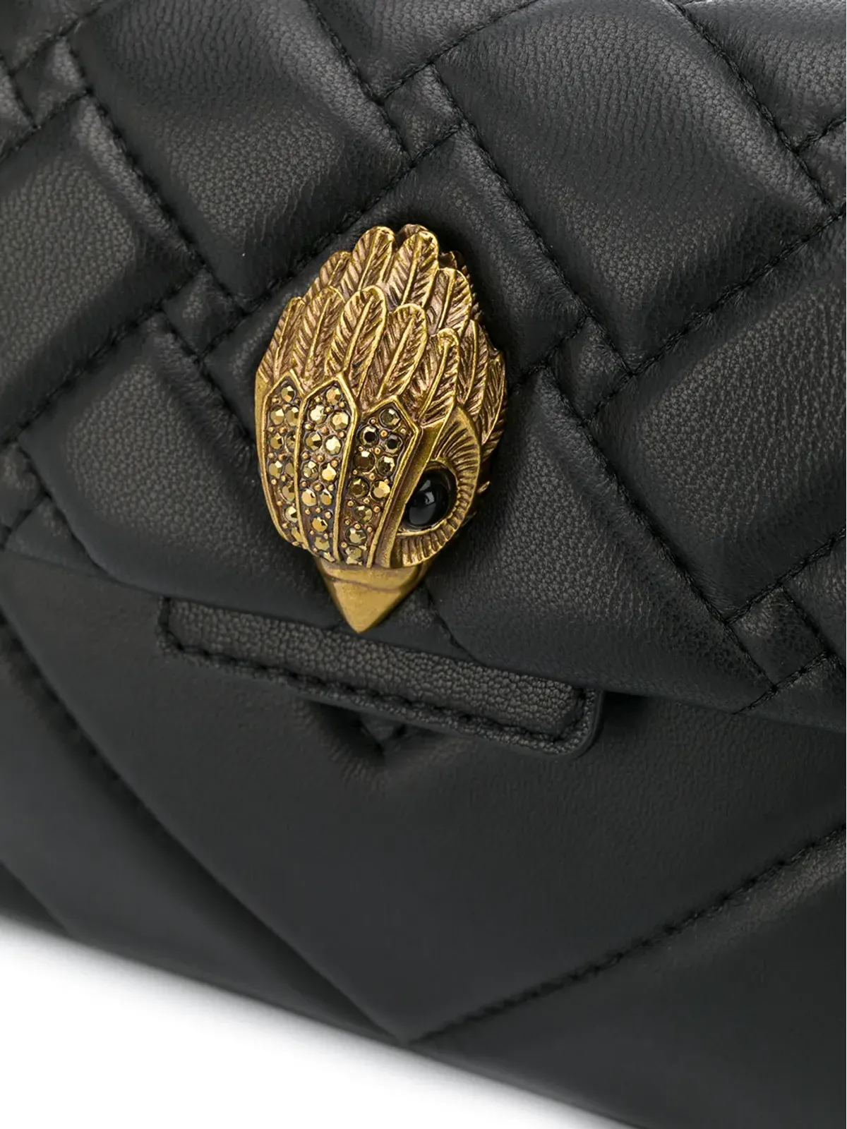 Kurt Geiger London Kensington Mini キルテッド ショルダーバッグ - ブラック - 画像4