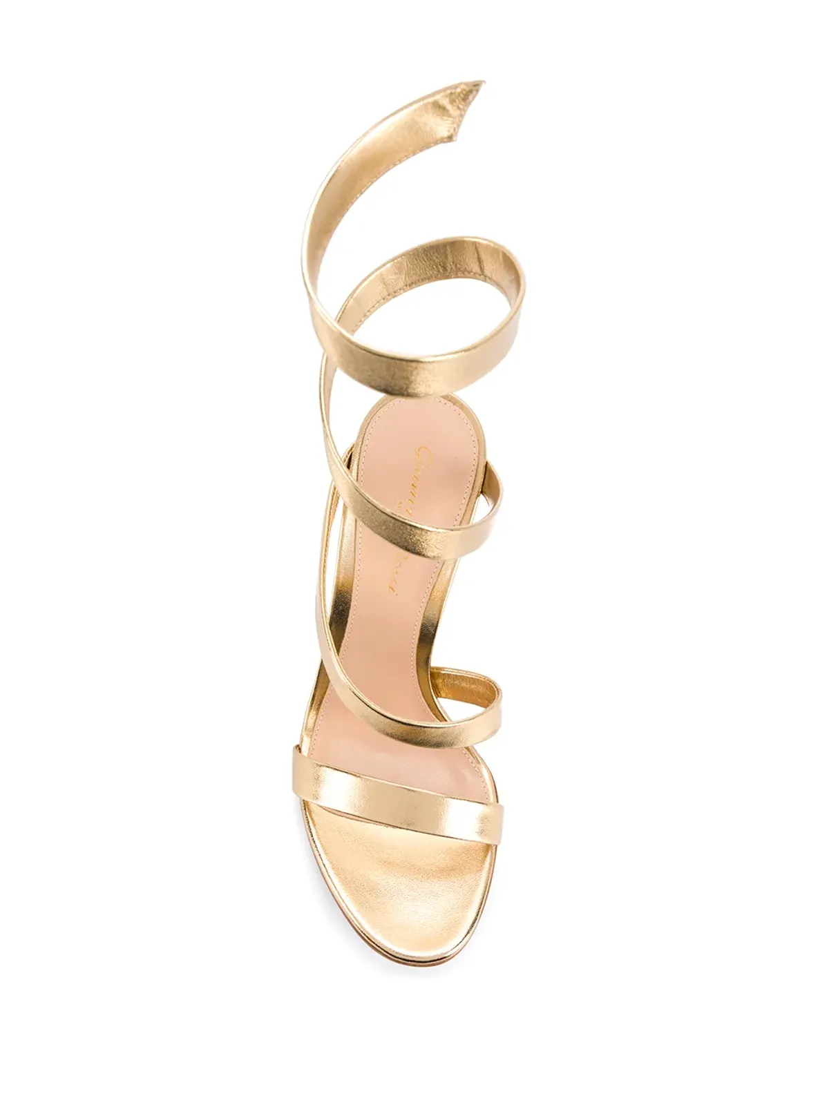 Gianvito Rossi ツイストストラップ本革サンダル - 画像4