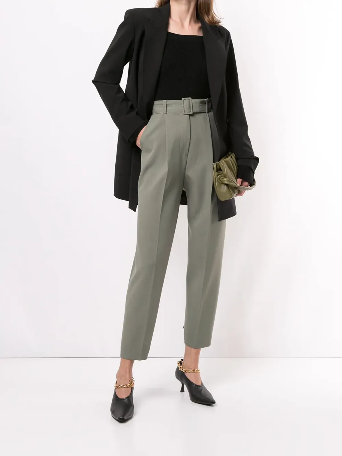 3.1 Phillip Lim リブ編みオープンネックトップ - 画像2