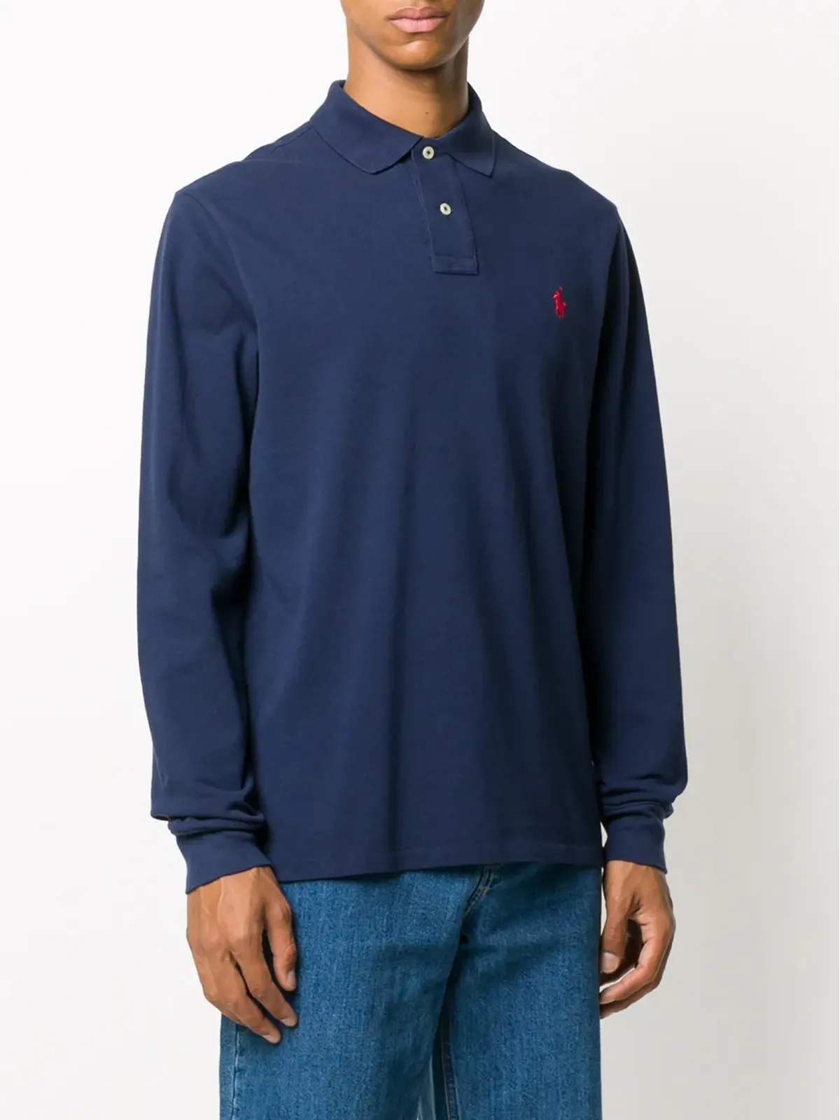 Polo Ralph Lauren ロングスリーブポロシャツ - ブルー - 画像3