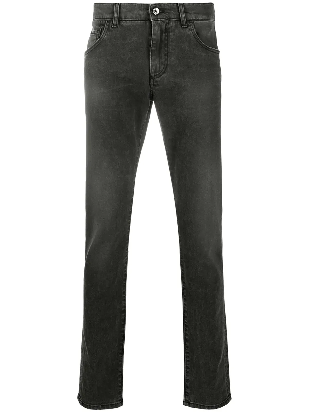 Dolce & Gabbana ロゴアップリケ付きスキニージーンズ - 画像1