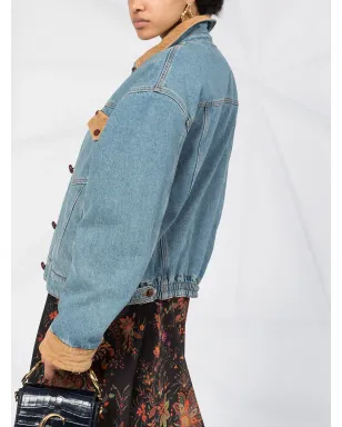Philosophy Di Lorenzo Serafini コーデュロイディテールデニムジャケット - サムネイル5