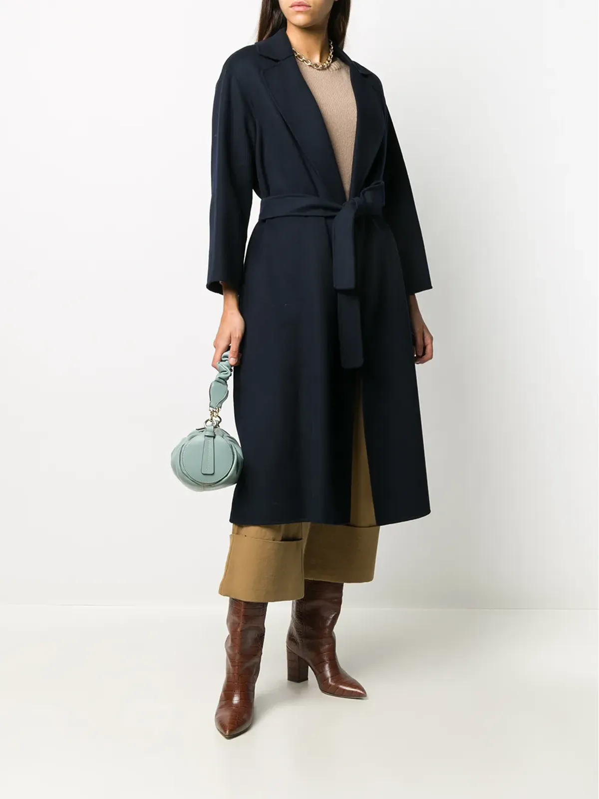 S Max Mara 丸首ニットセーター - 画像2