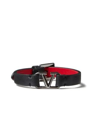 Valentino Garavani VLogo Signature レザーブレスレット - サムネイル1