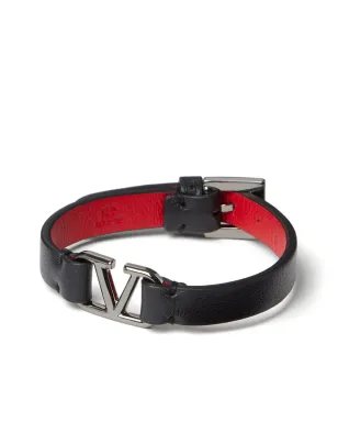 Valentino Garavani VLogo Signature レザーブレスレット - サムネイル3