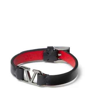 Valentino Garavani VLogo Signature レザーブレスレット - サムネイル4