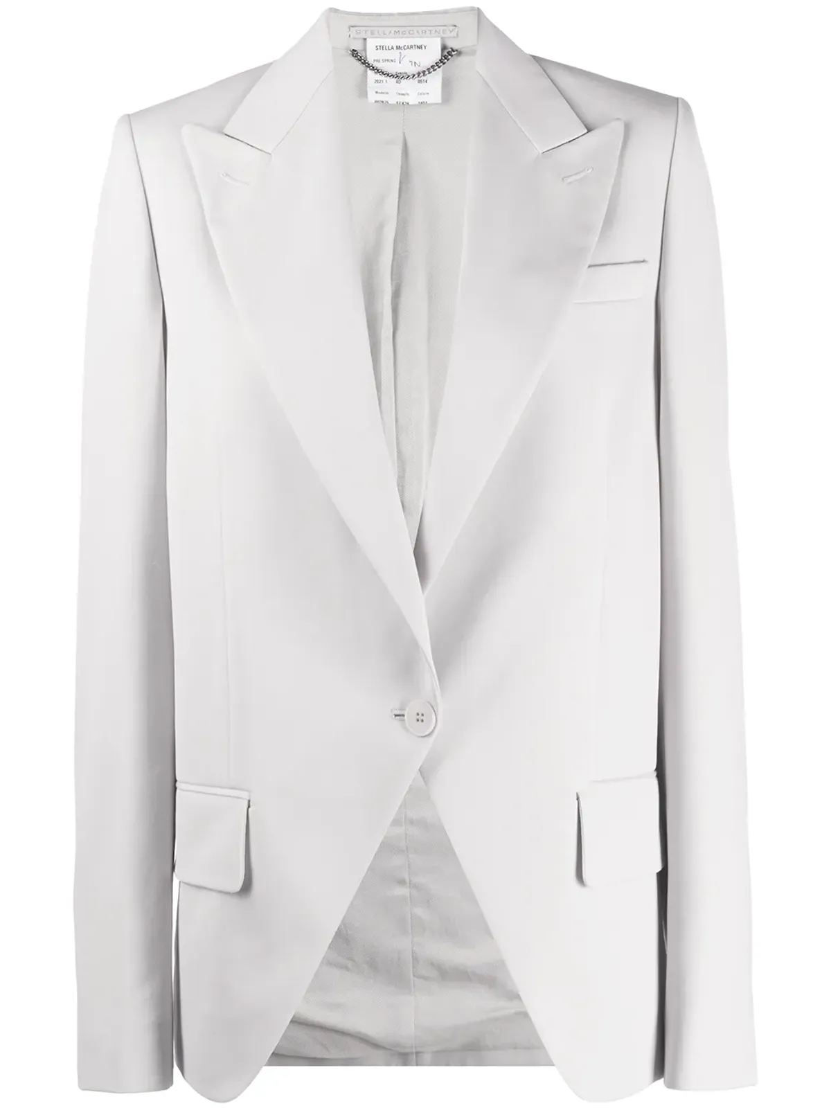 Stella McCartney ピークドラペル・シングルブレストブレザー - 画像1