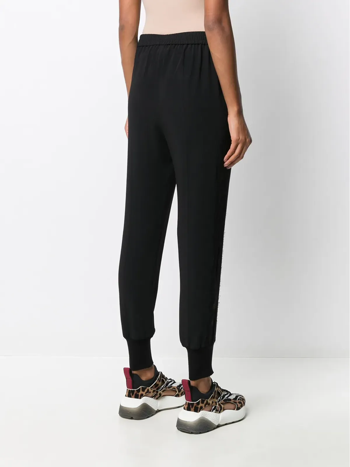 Stella McCartney レースカットアウト テーパードパンツ - 画像4