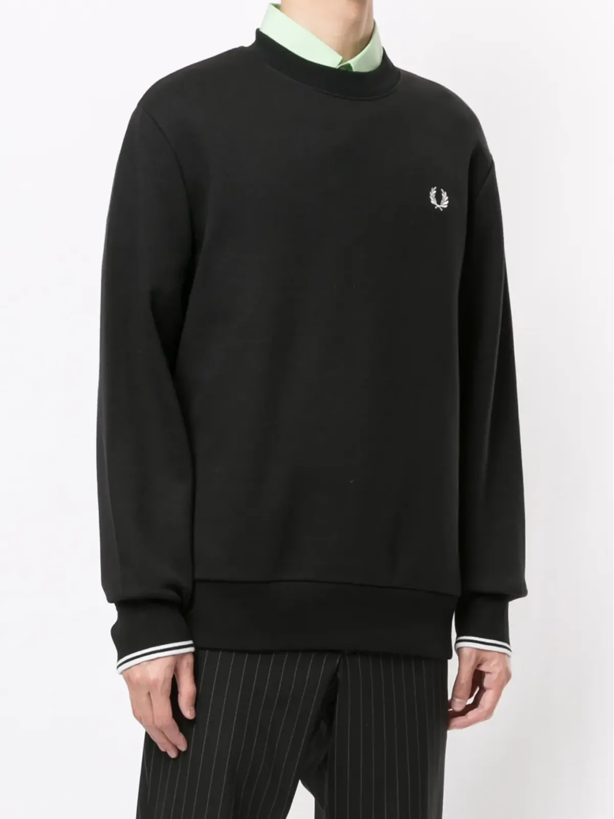 Fred Perry 刺繍ロゴ クルーネック スウェットシャツ - 画像3