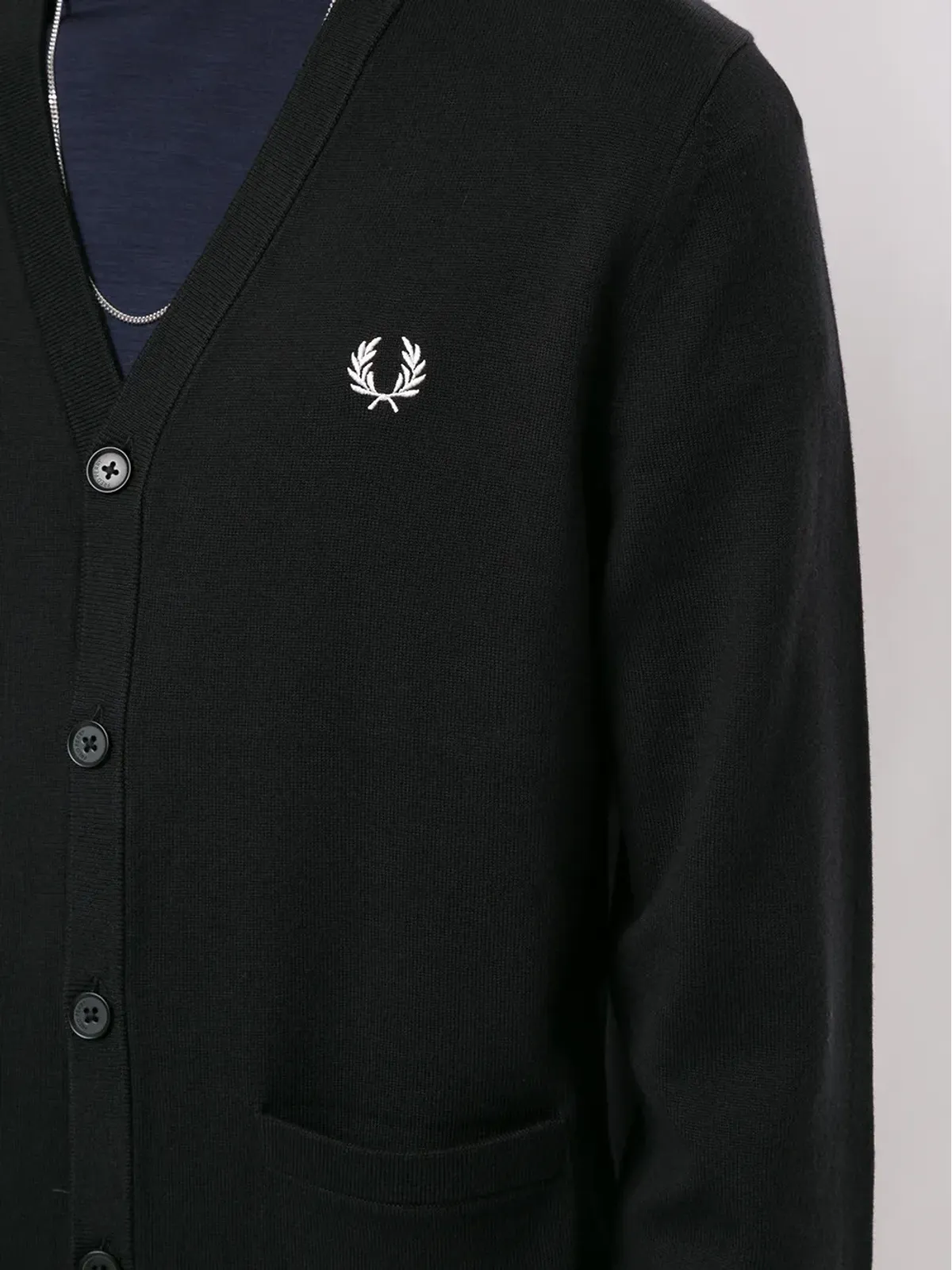 Fred Perry ロゴ刺繍カーディガン - 画像5