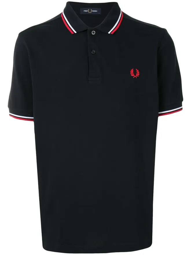 Fred Perry Fred Perry ストライプトリム ロゴ ポロシャツの商品画像