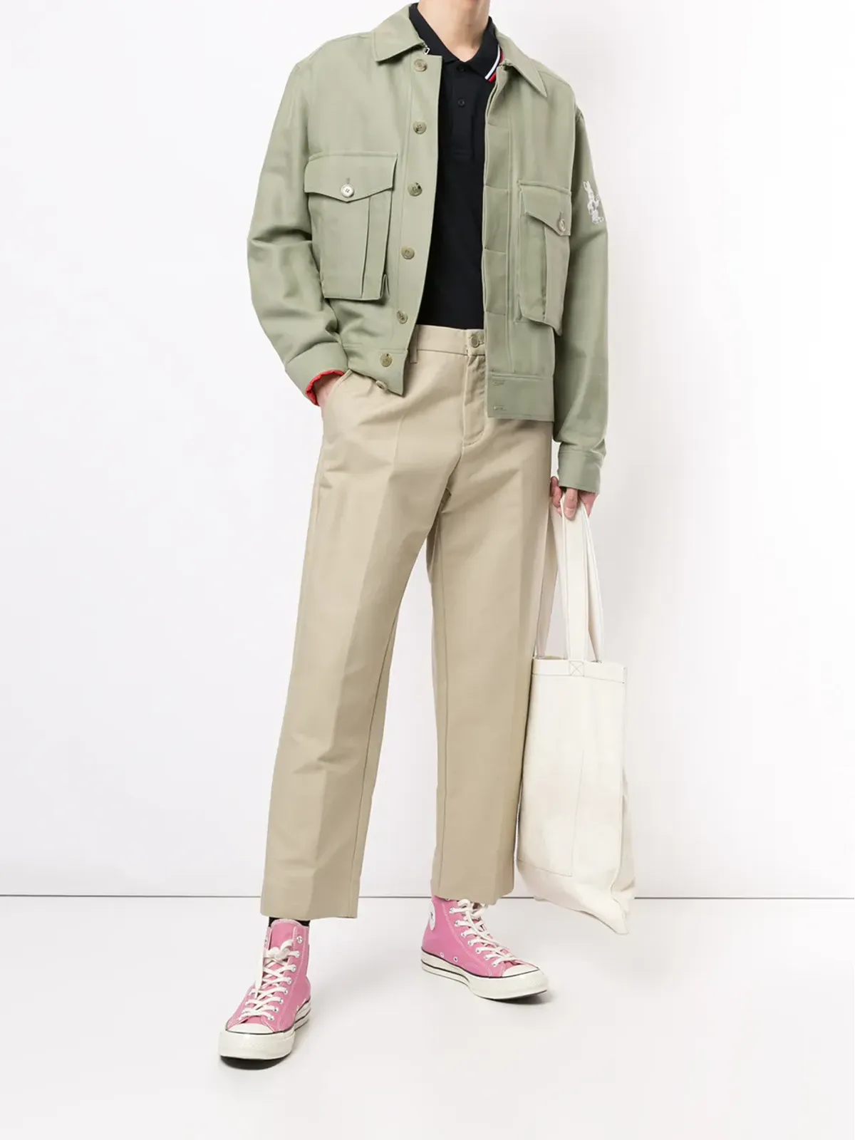 Fred Perry ストライプトリム ロゴ ポロシャツ - 画像2