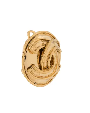 CHANEL Pre-Owned CCボタンイヤリング - ゴールド - サムネイル3