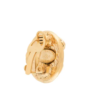 CHANEL Pre-Owned CCボタンイヤリング - ゴールド - サムネイル4