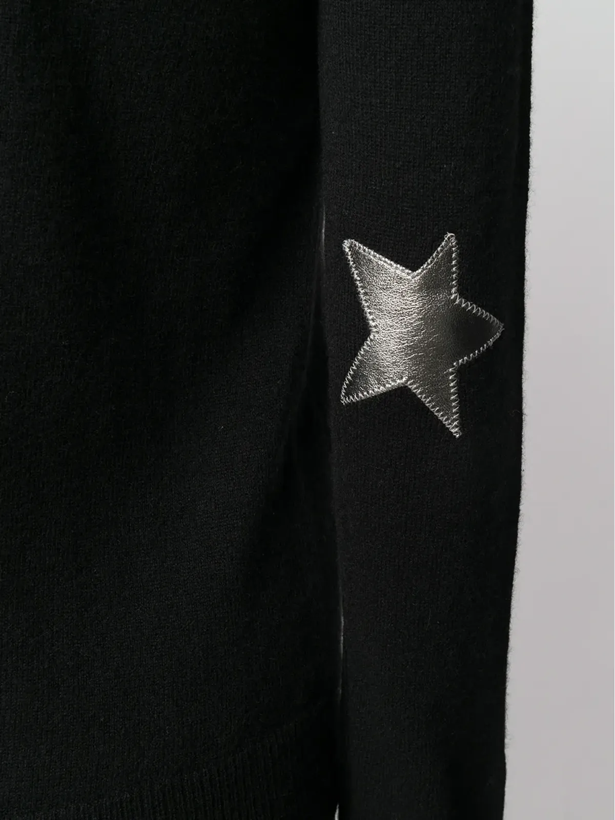 Zadig&Voltaire 星パッチ編み込みセーター（ブラック） - 画像5