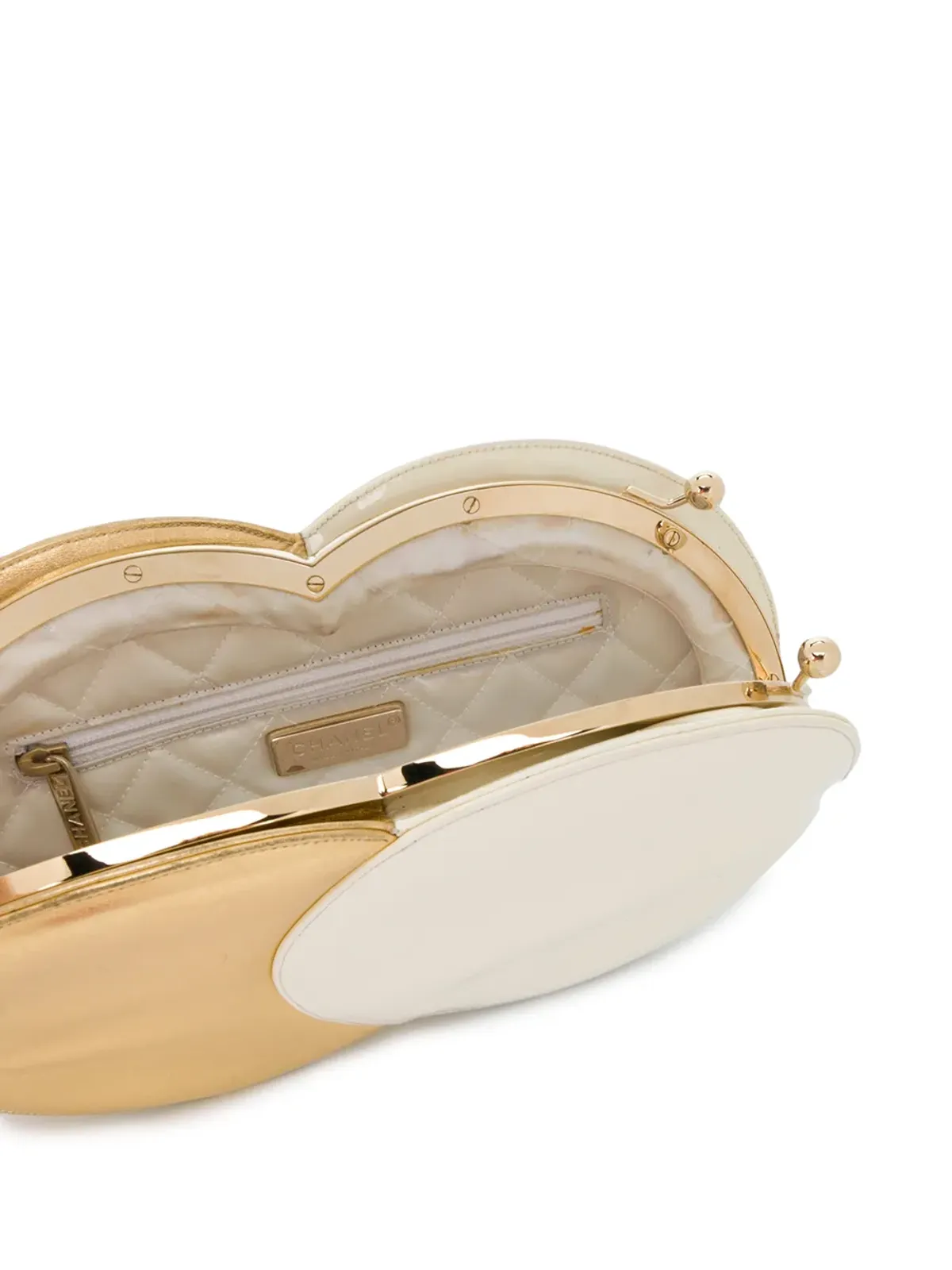 CHANEL Pre-Owned ダブルサークルクラッチ - 画像5