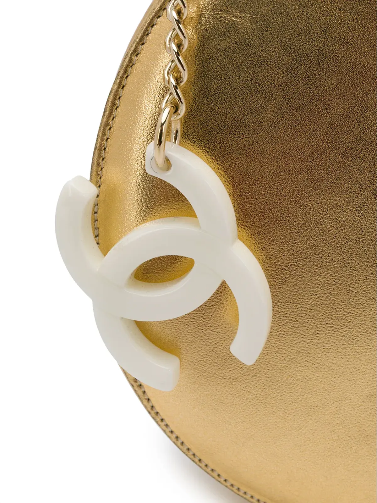 CHANEL Pre-Owned ダブルサークルクラッチ - 画像4