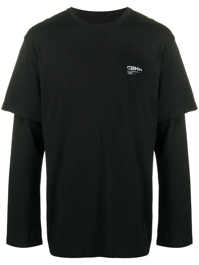 C2H4 C2h4 レイヤードロゴプリントTシャツの商品画像