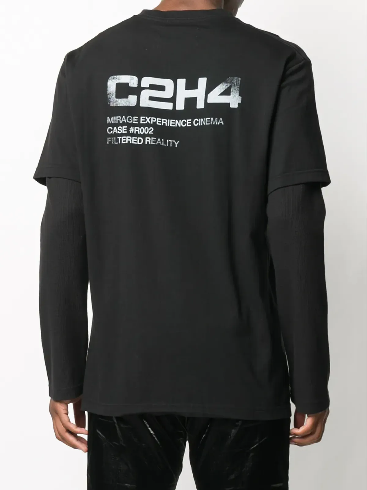 C2h4 レイヤードロゴプリントTシャツ - 画像4